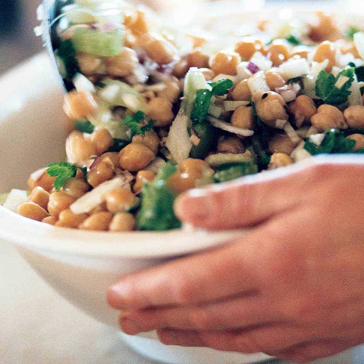 Warm Chickpea, Fennel and Parsley Salad