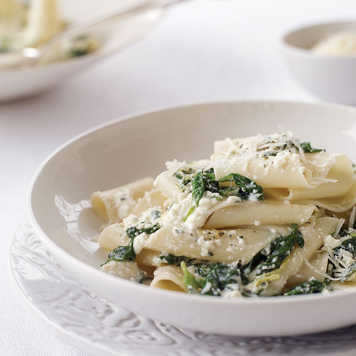 Spinach and Ricotta Pappardelle 