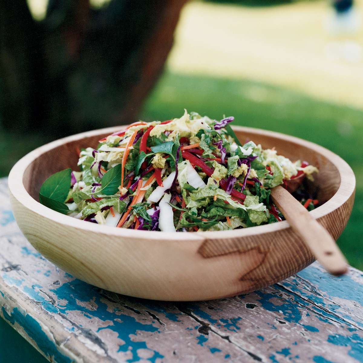 Spicy Cabbage Slaw with Peanut-Fish Sauce Dressing 