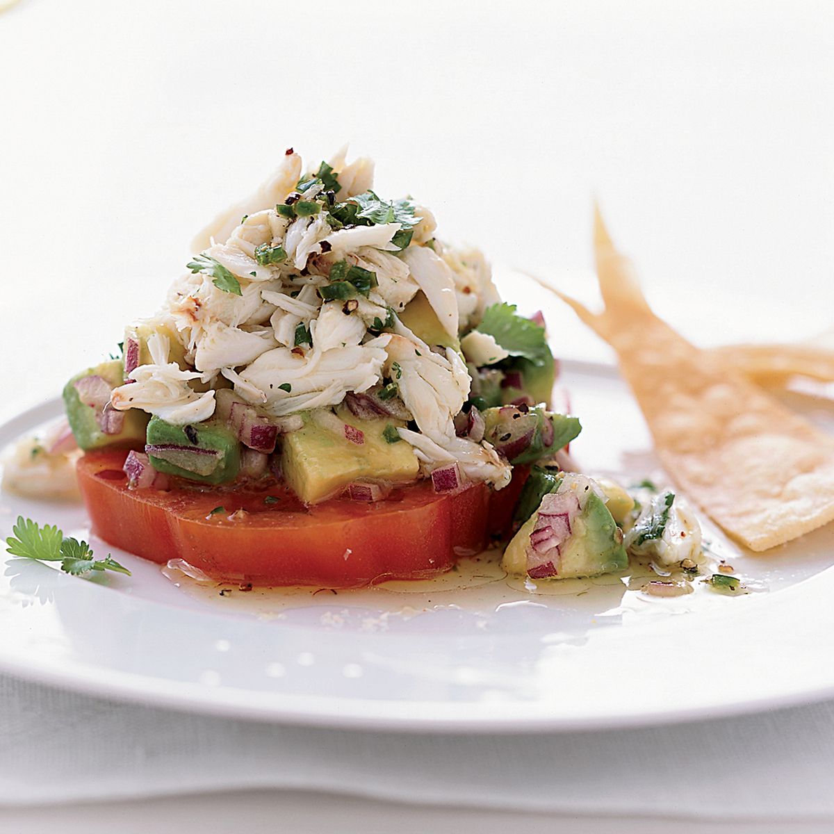 Chile-Lime Crab Salad with Tomato and Avocado
