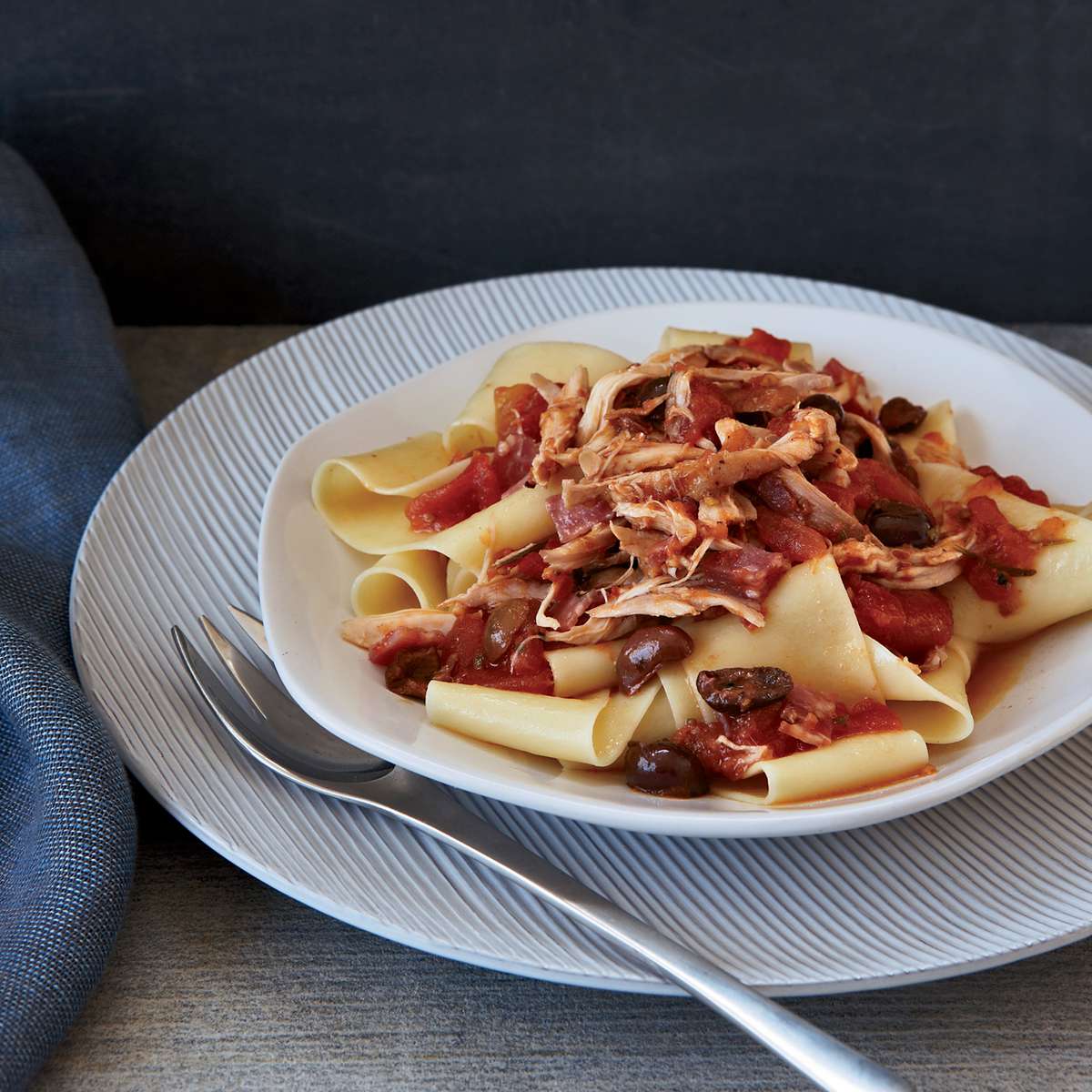 Rabbit Ragout with Soppressata and Pappardelle 