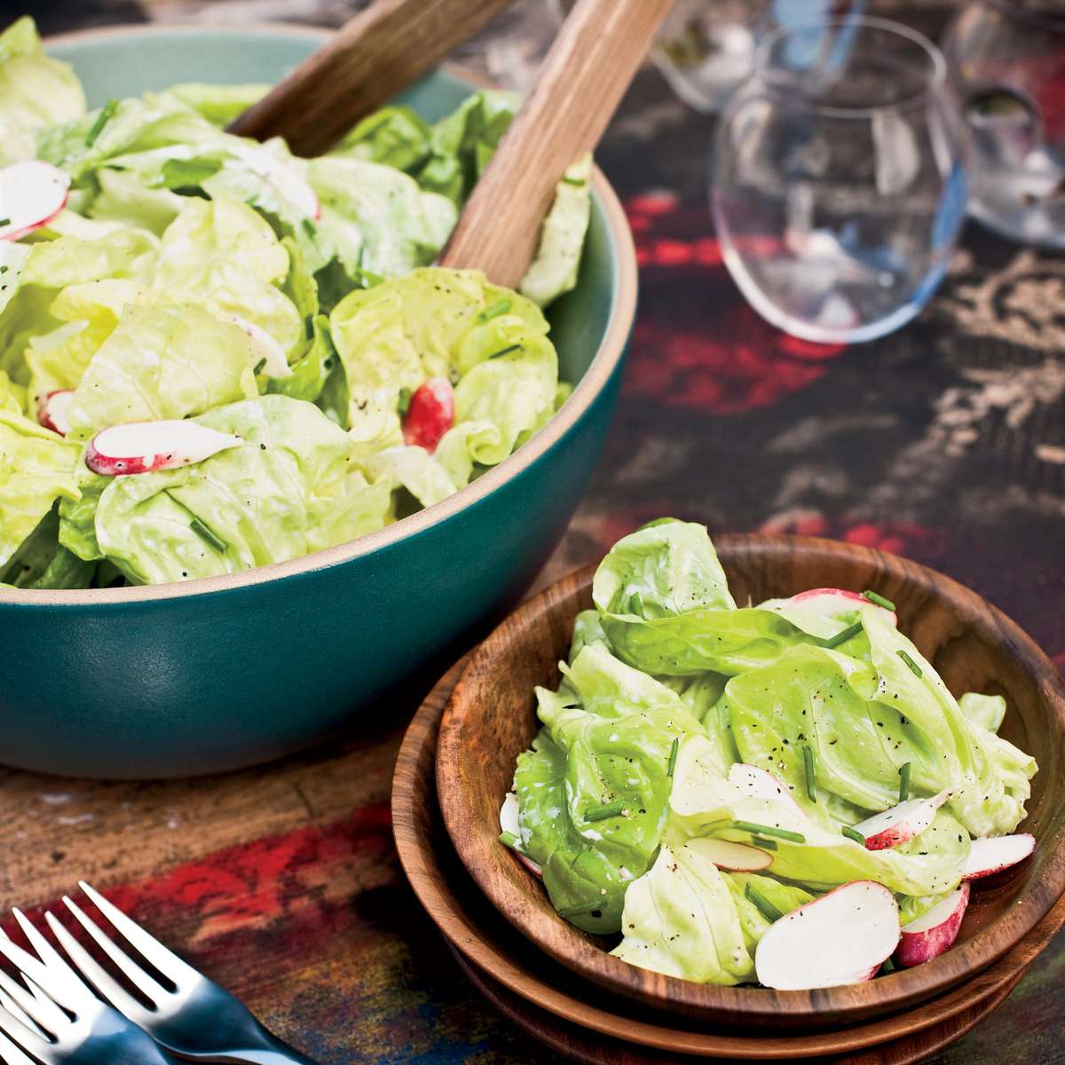 Bibb-and-Radish Salad with Buttermilk Dressing 