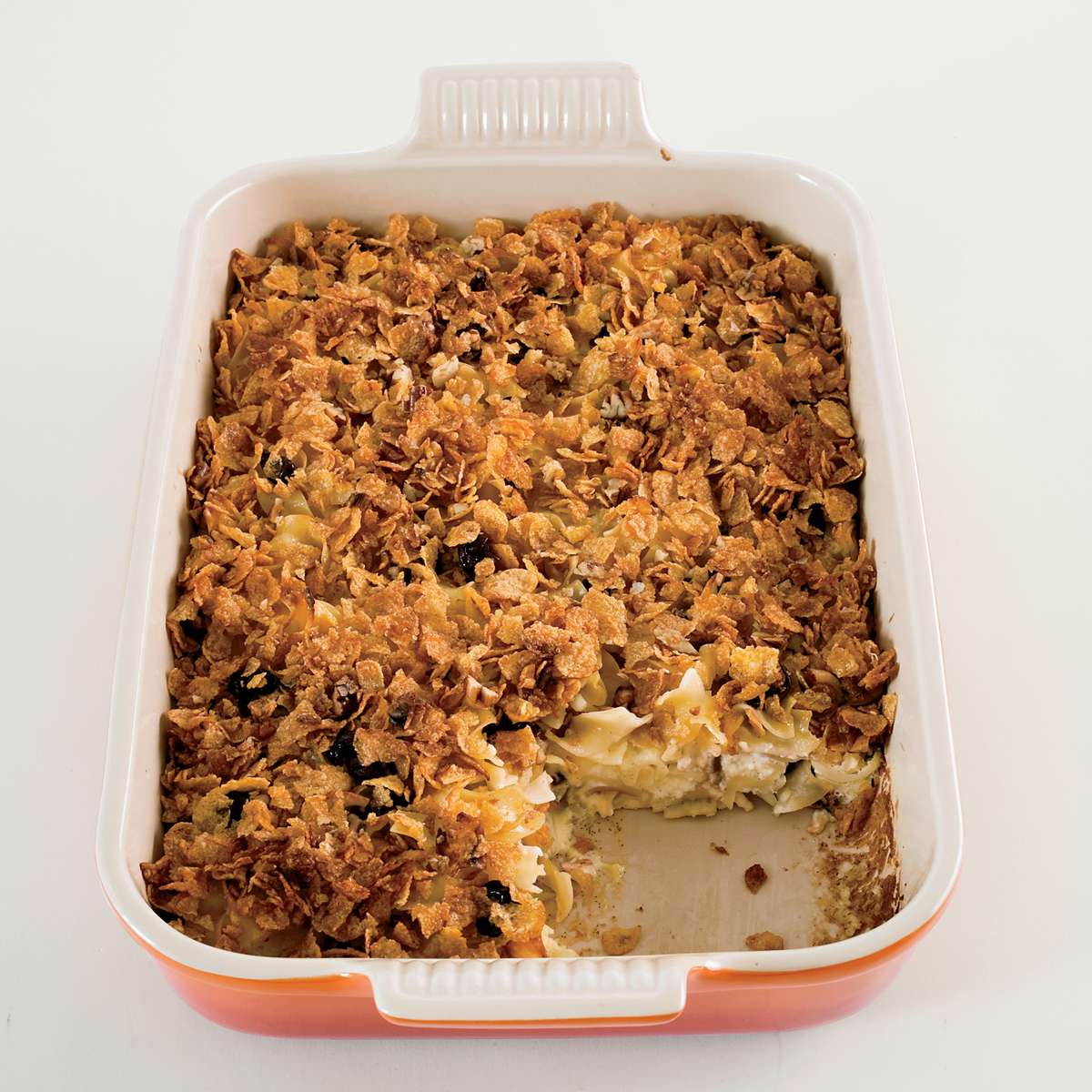 Sweet Noodle Kugel with Dried Cherries 