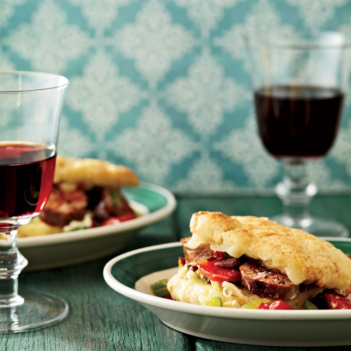 Italian Sausage-and-Fontina Biscuit Sandwiches 