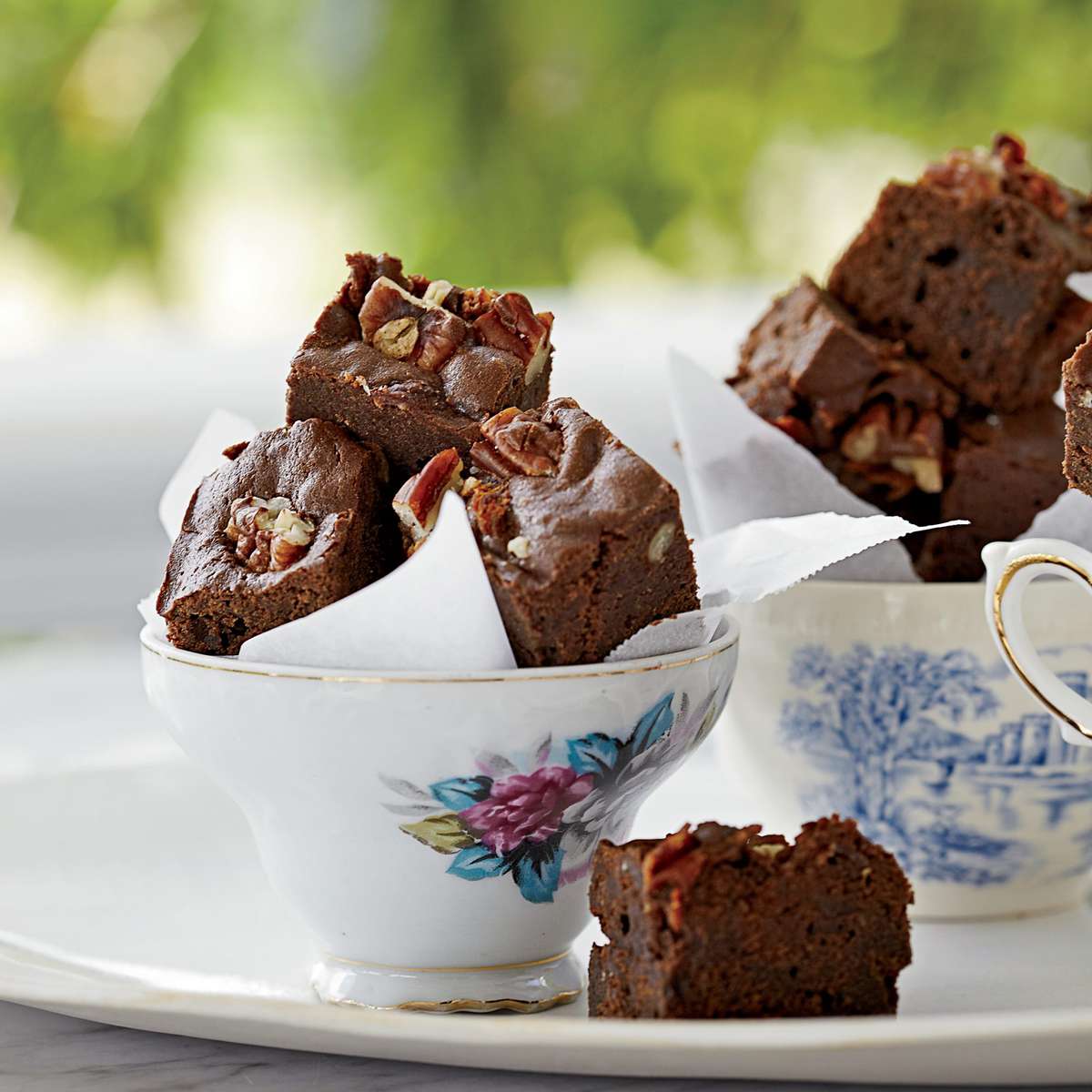 Bacon-Bourbon Brownies with Pecans 