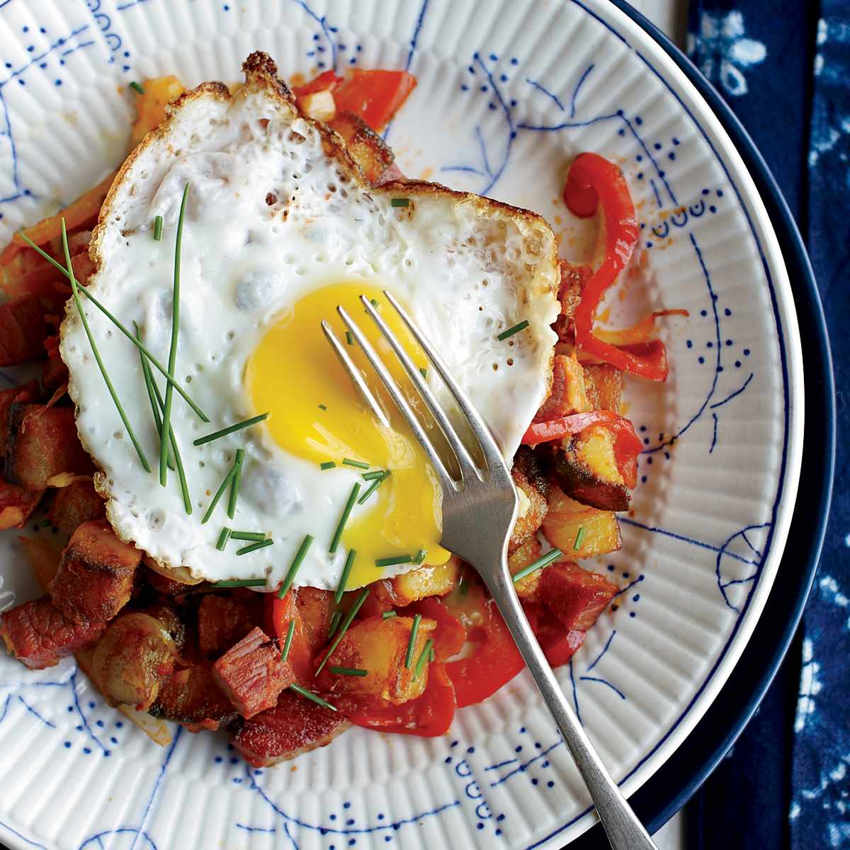 Corned Beef Hash with Fried Eggs 