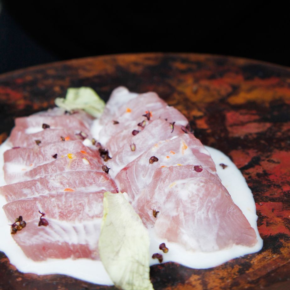 Hibiscus-and-Mezcal-Cured Snapper 