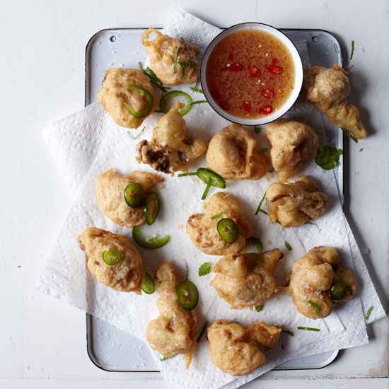 Fried Cauliflower with Tangy Dipping Sauce 