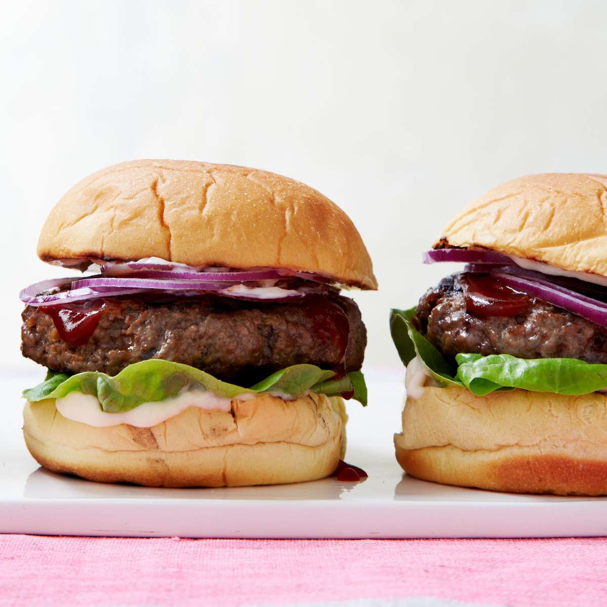 Cheesy Burgers with Soy-Spiked Ketchup 