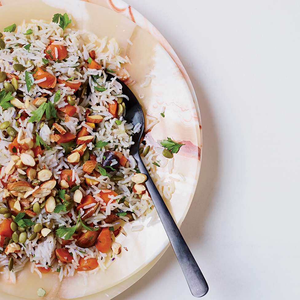 Nutty Carrot Pilaf 