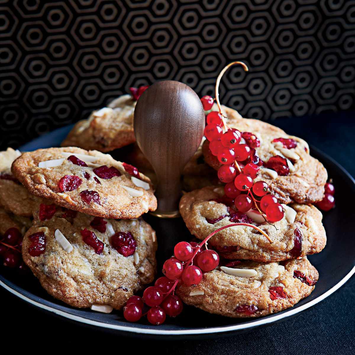 Big White Chocolate, Almond and Cranberry Cookies 