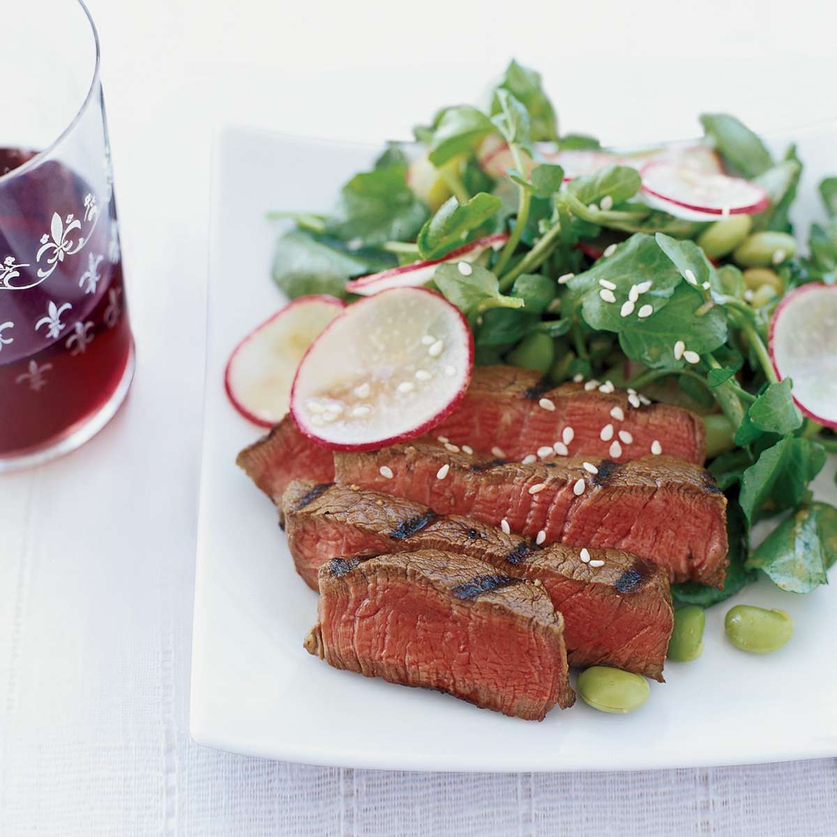 Grilled Beef with Sesame Dressing 