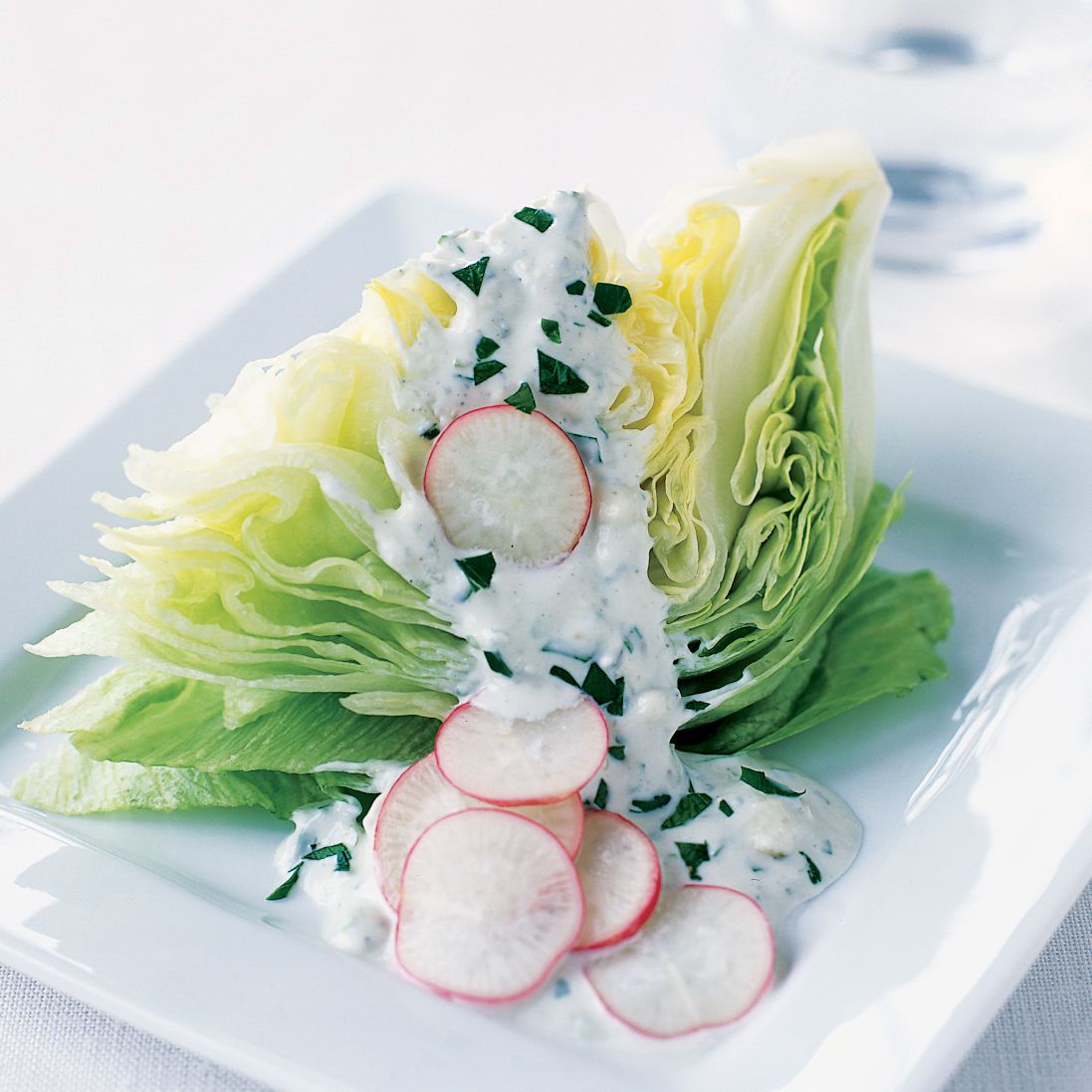 Iceberg Wedges with Blue Cheese Dressing 