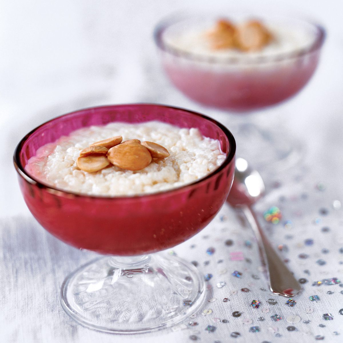 Moroccan Rice Pudding with Toasted Almonds