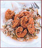 Rice Salad with Paprika Shrimp 