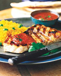 Grilled Swordfish with Charmoula 