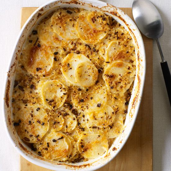 Turnip Casserole with Porcini Crumb Topping