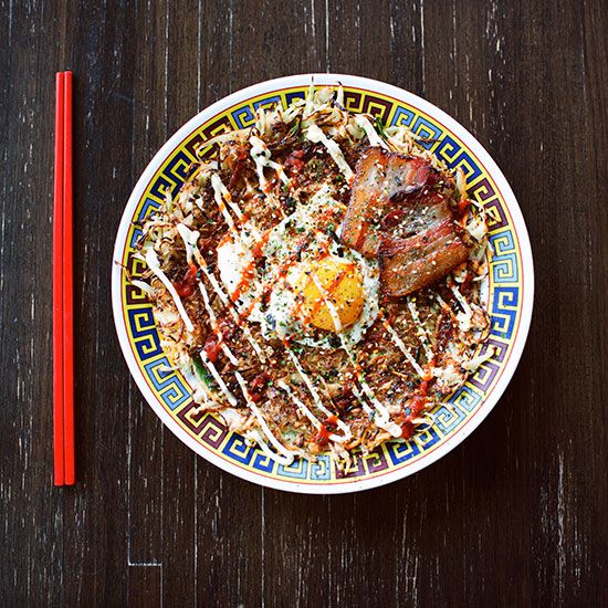 Okonomiyaki at Xiao Bao Biscuit, Charleston, SC