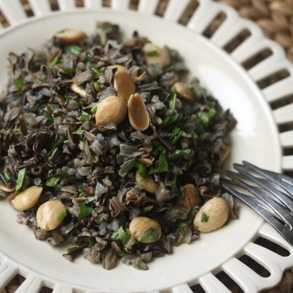 Wild Rice Salad with Marcona Almonds 
