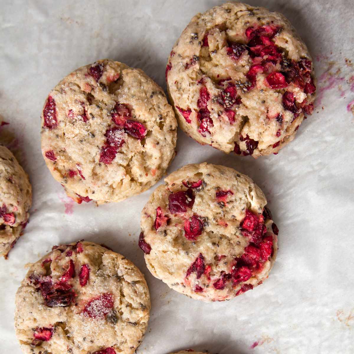 Cranberry-Chia Seed Scones 