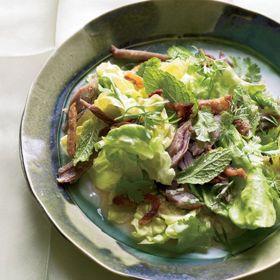 Thai Green Salad with Duck Cracklings