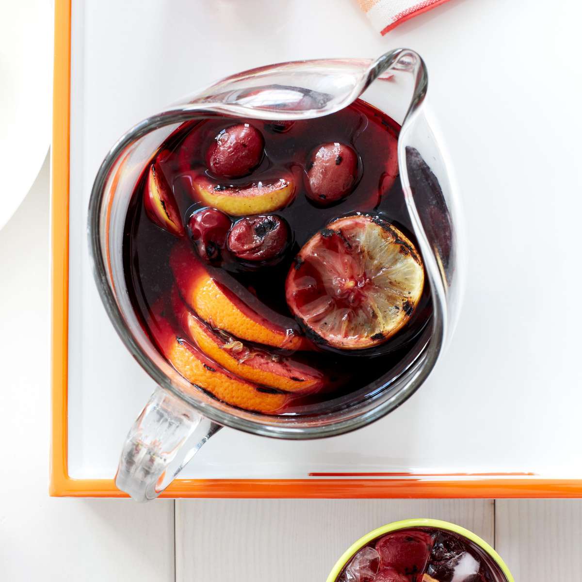 Grilled Citrus and Grape Sangria 