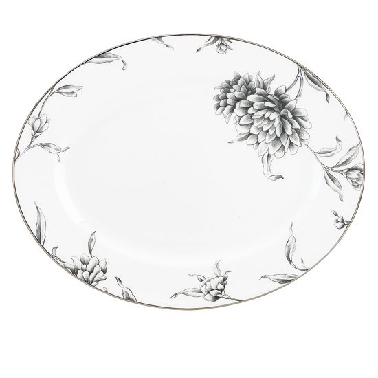 Floral Oval Platter