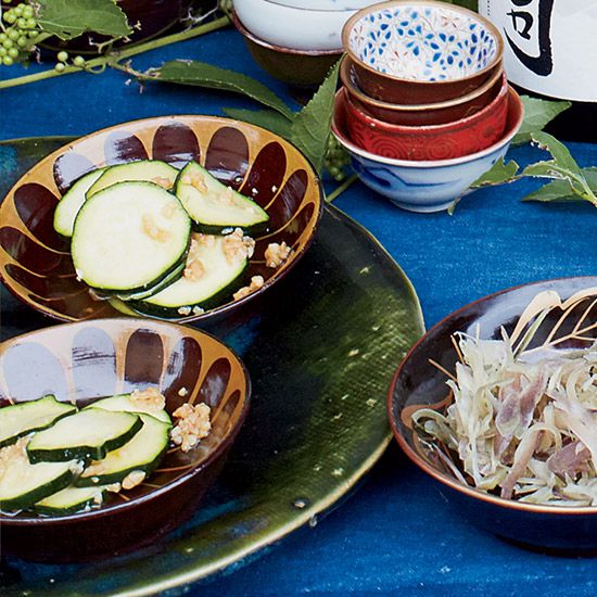 Quick Soy-Pickled Zucchini