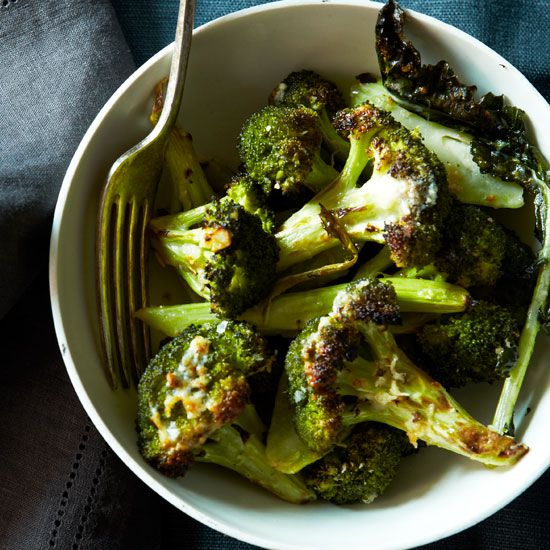 Roasted Garlic-Parmigiano Broccoli
