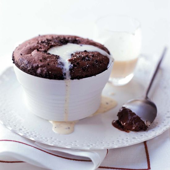Chocolate Souffl&eacute;s with Cr&egrave;me Anglaise