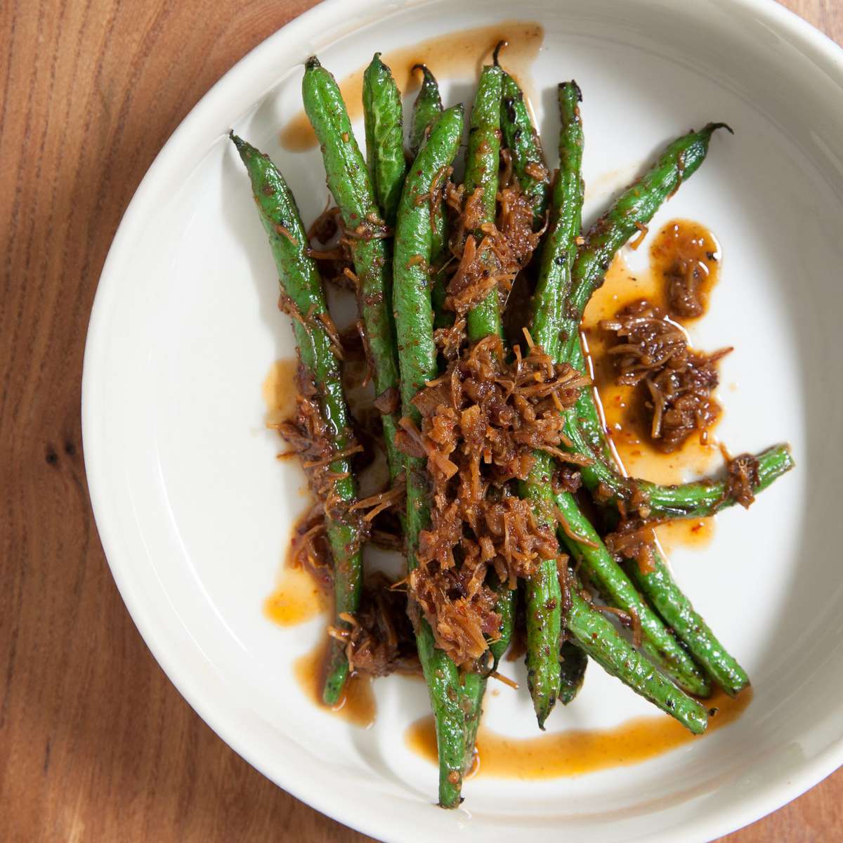 Blistered Green Beans with XO Sauce 