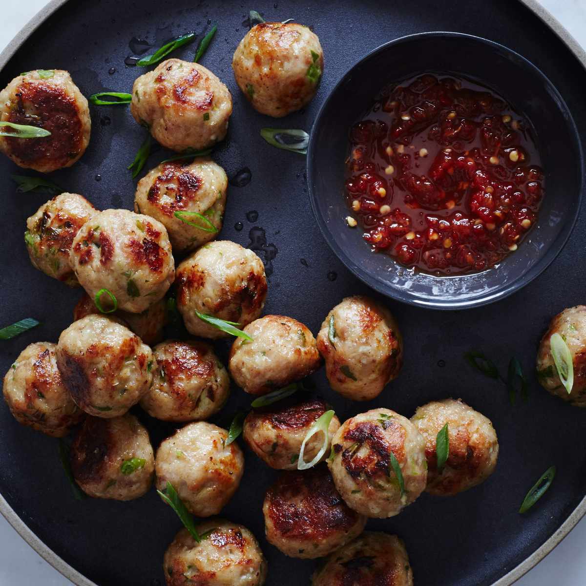 Sesame-Ginger Chicken Meatballs 