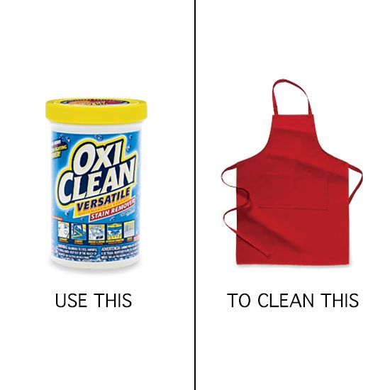 Use OxiClean to Clean Aprons