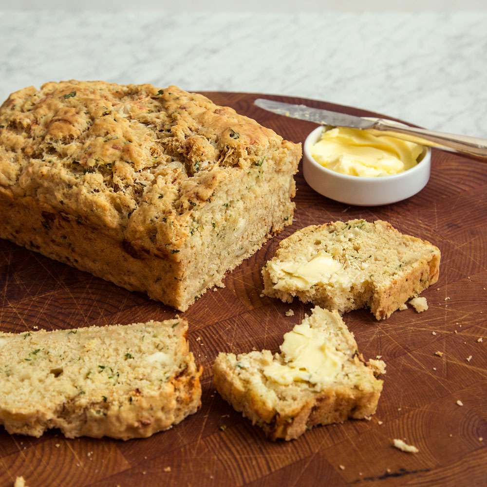 Beer Bread with Jalape&ntilde;o, Cilantro and Queso Fresco