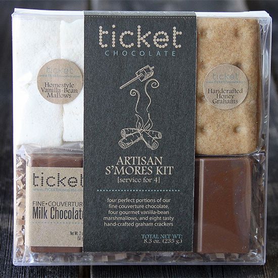 Ticket Chocolate Peppermint Artisan S'mores Kit