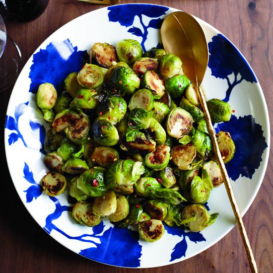 Spicy-and-Garlicky Brussels Sprouts