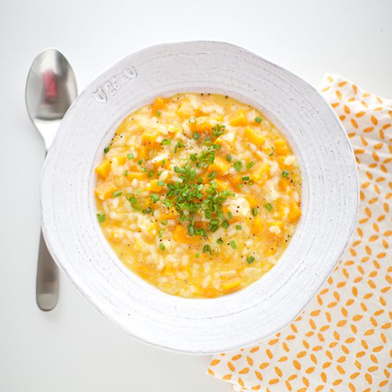 Butternut Squash Risotto with Goat's Milk Gouda