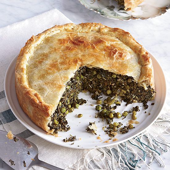 Spinach-and-Grape-Leaf Pie