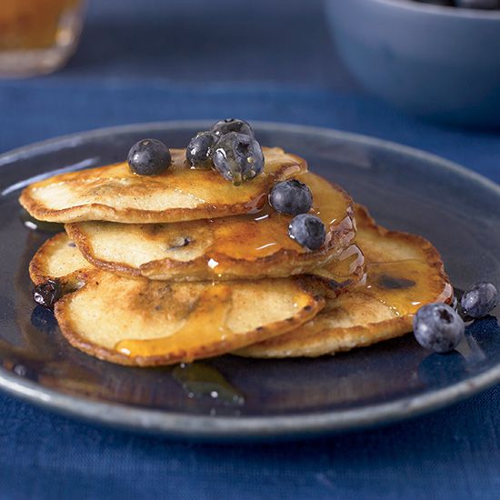 Ricotta Pancakes with Blueberries