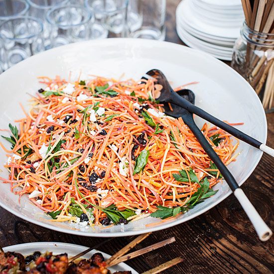 Moroccan Carrot Salad with Spicy Lemon Dressing