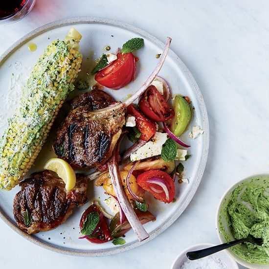 Thin Grilled Lamb Chops with Lemon
