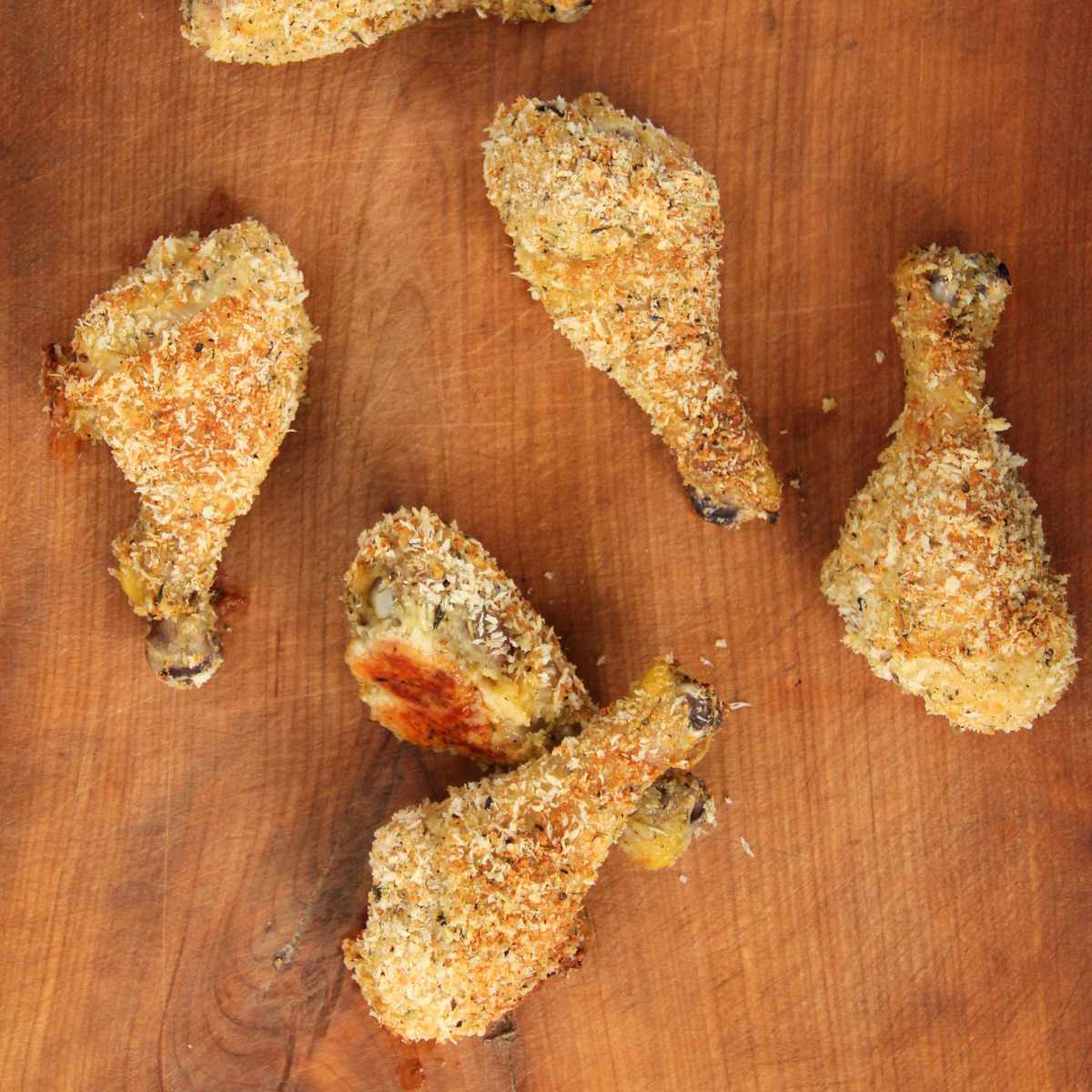 Breaded Oven Baked Chicken Legs 