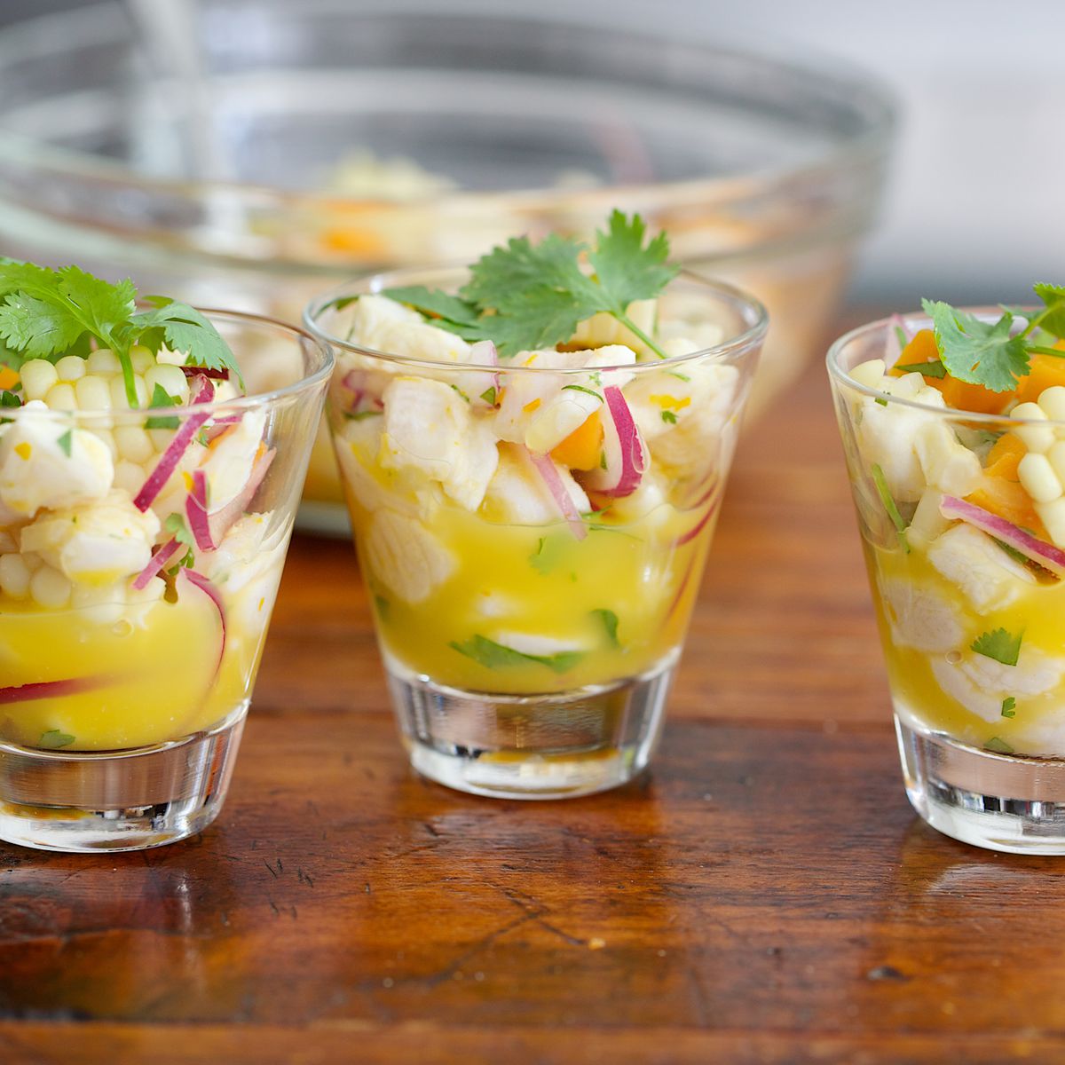 Ceviche with Corn and Sweet Potatoes