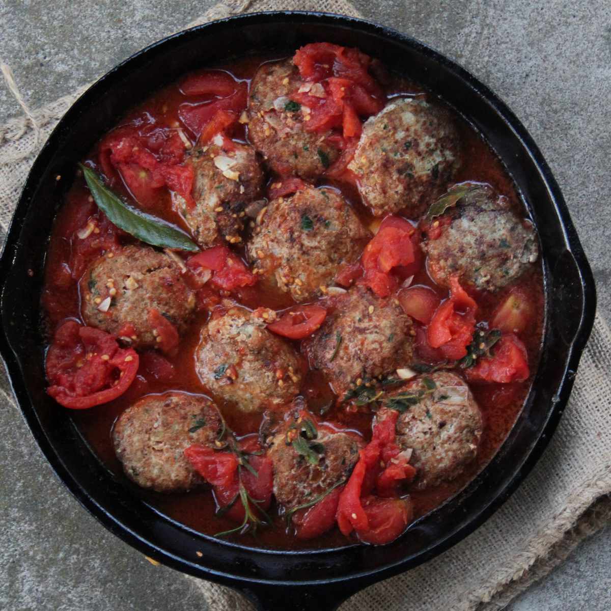 Turkey-Quinoa Meatballs with Tomato Sauce 