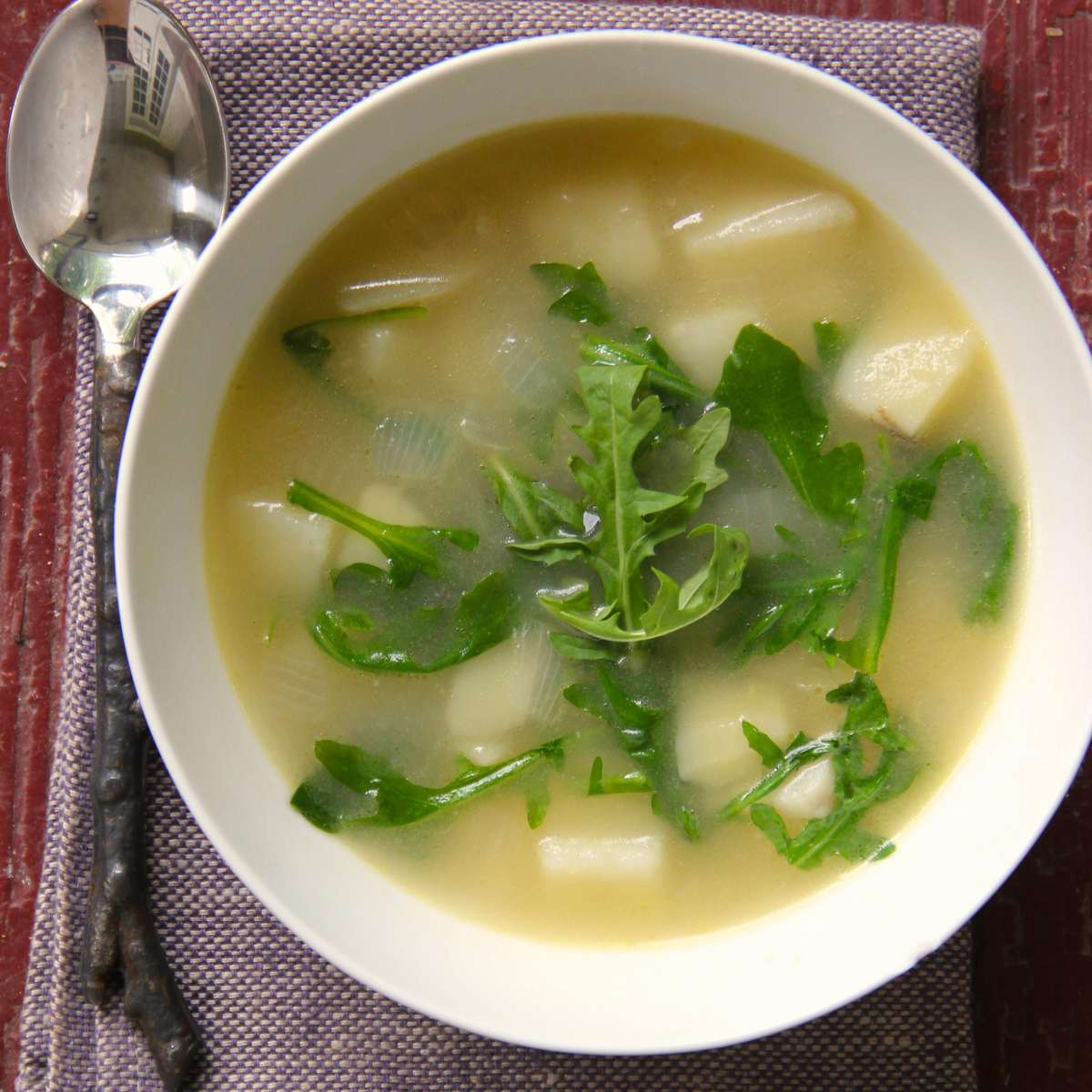Potato and Arugula Soup 