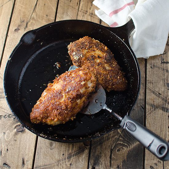 Crispy Baked Chicken Breasts with Panko and Parmesan