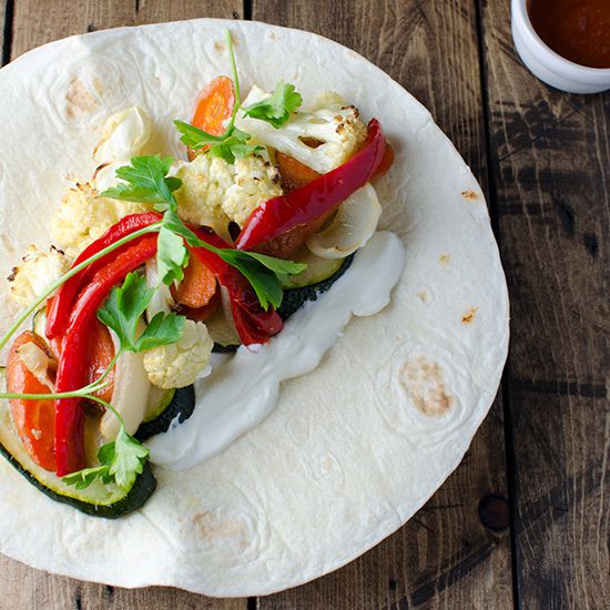 Roasted Vegetable Burrito
