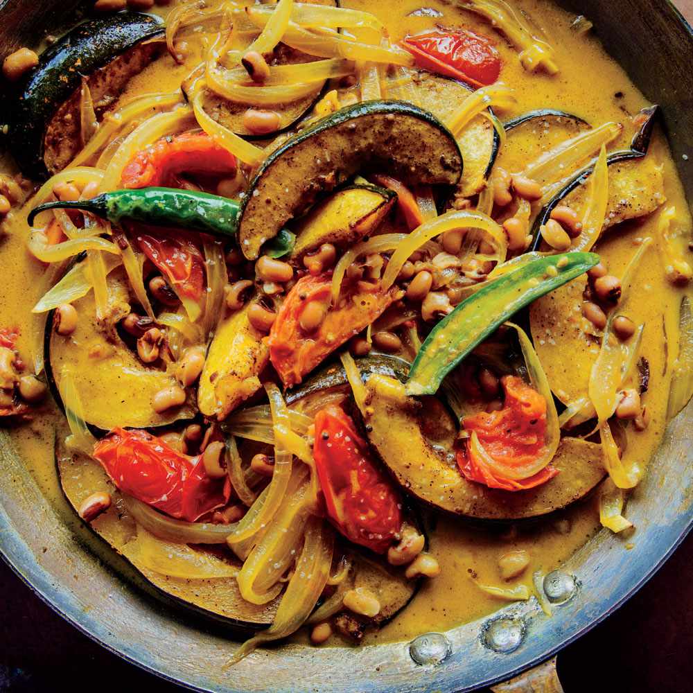 Squash and Black-Eyed Pea Coconut Curry