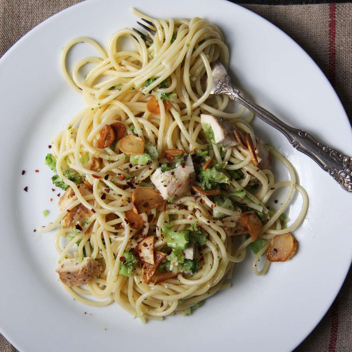 Chicken and Broccoli Spaghetti