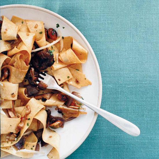 Pappardelle with Porcini and Pistachios